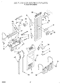 Part Location Diagram of 2003926 Whirlpool DEFLECTOR