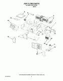 AIR FLOW PARTS Diagram and Parts List for MH2175XSB4  Whirlpool Microwave