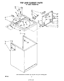 TOP AND CABINET , LITERATURE AND OPTIONAL Diagram and Parts List for LA5500XPW0  Whirlpool Washer