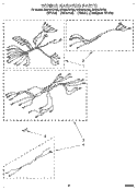 WIRING HARNESS, LIT/OPTIONAL Diagram and Parts List for RF376PXYN2  Whirlpool Range