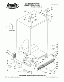 CABINET PARTS Diagram and Parts List for ITQ225301  Inglis Refrigerator