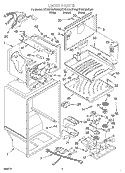 LINER Diagram and Parts List for KTRS21MJBL00  KitchenAid Refrigerator