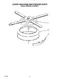 LOWER WASHARM AND STRAINER Diagram and Parts List for KUDP22GT0  KitchenAid Dishwasher