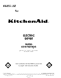 SECTION Diagram and Parts List for KEYE700THT0  KitchenAid Dryer