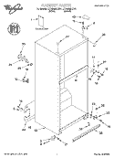 CABINET, LITERATURE Diagram and Parts List for ET18MMXJT01  Whirlpool Refrigerator