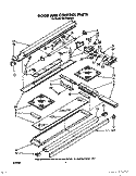 DOOR AND CONTROL PARTS Diagram and Parts List for RH7730XXS0  Whirlpool Range Hood