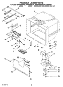 FREEZER LINER PARTS Diagram and Parts List for KBLA20ERSS01  KitchenAid Refrigerator
