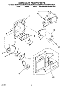 Part Location Diagram of 2301467B Whirlpool COVER-FRNT