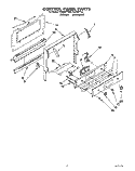 CONTROL PANEL Diagram and Parts List for FGS387YW2  Roper Range