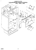 LINER Diagram and Parts List for KTRP22KDBL00  KitchenAid Refrigerator