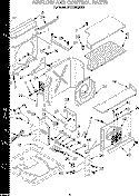 AIRFLOW AND CONTROL Diagram and Parts List for BPAC2530ES0  KitchenAid Air Conditioner