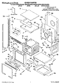 Part Location Diagram of 8304065 Whirlpool Use & Care Guide (Oven)