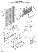 UNIT PARTS Diagram and Parts List for ET6WSMYKT02  Whirlpool Refrigerator