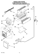 ICEMAKER PARTS, OPTIONAL PARTS (NOT INCLUDED) Diagram and Parts List for KSCS25MTMS00  KitchenAid Refrigerator