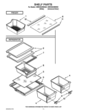 SHELF PARTS Diagram and Parts List for W8RXNGMWD02  Whirlpool Refrigerator