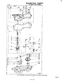 GEARCASE Diagram and Parts List for CFA2500W5  Whirlpool Washer
