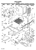 UNIT PARTS Diagram and Parts List for GS6NBEXRA02  Whirlpool Refrigerator