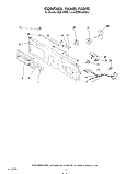 CONTROL PANEL Diagram and Parts List for KEBS145SBL1  KitchenAid Wall Oven