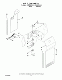 AIR FLOW PARTS Diagram and Parts List for BRS62ARANA01  Whirlpool Refrigerator