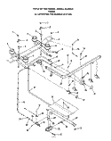 BURNER Diagram and Parts List for F4458L0  Roper Range