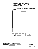 BACKGUARD Diagram and Parts List for 1424W0A  Roper Range