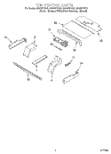 TOP VENTING, OPTIONAL Diagram and Parts List for GBS307PDB3  Whirlpool Wall Oven