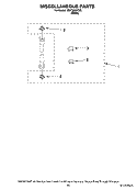 MISCELLANEOUS  PARTS Diagram and Parts List for MGT3800TW0  Maytag Washer Dryer Combo
