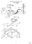 MACHINE BASE Diagram and Parts List for LSR4100HQ0  Whirlpool Washer