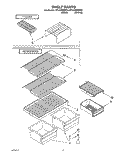 SHELF Diagram and Parts List for ET14NKXDW10  Whirlpool Refrigerator