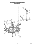 UPPER WASH AND RINSE Diagram and Parts List for KUDP22ST0  KitchenAid Dishwasher