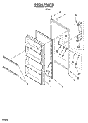 Part Location Diagram of 4390906 Whirlpool PANEL-EXT