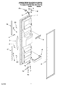 FREEZER DOOR Diagram and Parts List for ED5CHGXKQ00  Whirlpool Refrigerator