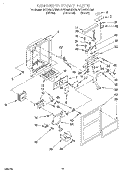 DISPENSER FRONT Diagram and Parts List for 3VED29DQEN00  Whirlpool Refrigerator