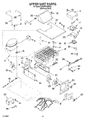 UPPER UNIT PARTS Diagram and Parts List for KSSP36QMS00  KitchenAid Refrigerator