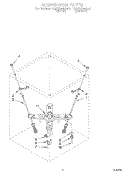 SUSPENSION Diagram and Parts List for RAP5244AL0  Whirlpool Washer