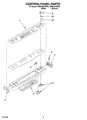 CONTROL PANEL, OPTIONAL Diagram and Parts List for KERC601HBT5  KitchenAid Range