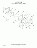 DOOR PARTS Diagram and Parts List for YKERS205TS2  KitchenAid Range