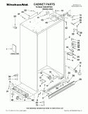 CABINET PARTS Diagram and Parts List for KSSC36FTS04  KitchenAid Refrigerator