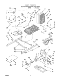 UNIT Diagram and Parts List for 2VED21ZKFN01  Whirlpool Refrigerator
