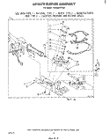 694670 BURNER Diagram and Parts List for LG9806XPW0  Whirlpool Dryer