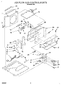 AIR FLOW AND CONTROL Diagram and Parts List for R811  Whirlpool Air Conditioner