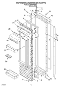 REFRIGERATOR DOOR Diagram and Parts List for KSSP48QKS01  KitchenAid Refrigerator