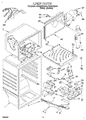 LINER Diagram and Parts List for ET20TKXDN00  Whirlpool Refrigerator