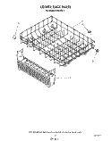 LOWER RACK Diagram and Parts List for KUDI21DS3  KitchenAid Dishwasher
