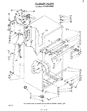 CABINET Diagram and Parts List for ET18TK1MWR1  Whirlpool Refrigerator