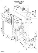 SECTION Diagram and Parts List for LER2614DW1  Whirlpool Dryer