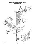 AIR FLOW AND RESERVOIR Diagram and Parts List for KSSS48DYW00  KitchenAid Refrigerator