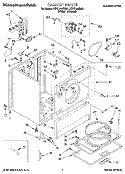 SECTION Diagram and Parts List for KEYL410BWH1  KitchenAid Dryer
