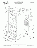 CABINET PARTS Diagram and Parts List for G20EFSB23S7  Whirlpool Refrigerator