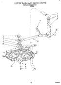 UPPER WASH AND RINSE Diagram and Parts List for KUDJ23HYWH3  KitchenAid Dishwasher